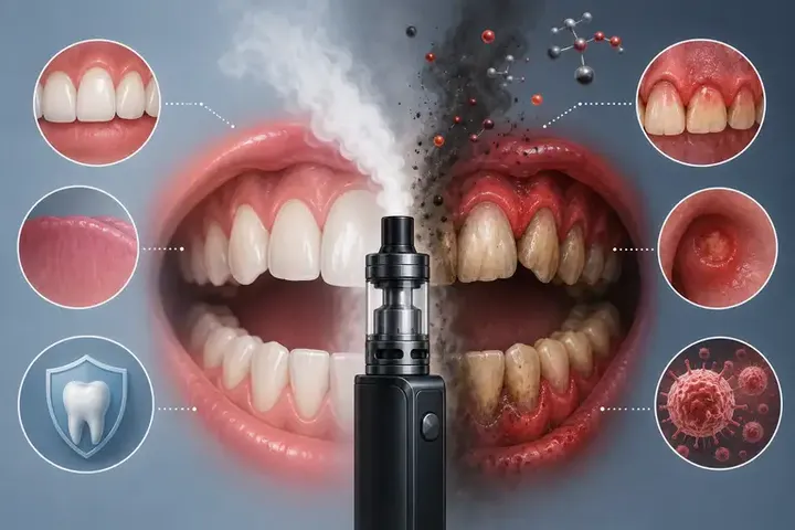 تأثیر ویپ و سیگار الکترونیکی بر سلامت دهان و دندان: از التهاب لثه تا سرطان
